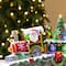 Glitzhome® 20" Lighted Christmas Santa Train Resin Village with Movement and Music